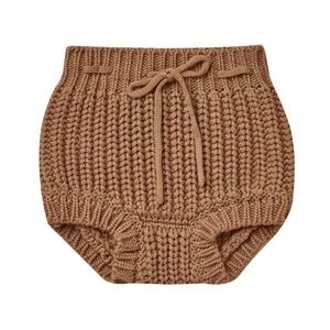 Quincy Mae || Rylee + Cru 2-3Y  Cinnamon Knit Tie Bloomer Organic Cotton